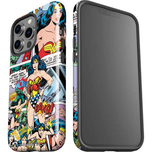 DC Comics Wonder Woman Comic Blast iPhone 15 Pro Impact Case
